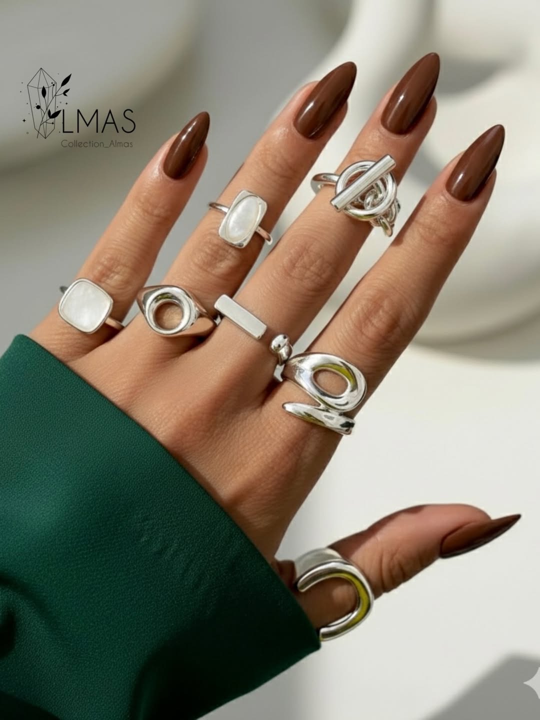 انگشتر تمام استیل ضد حساسیت سبک مینیمال